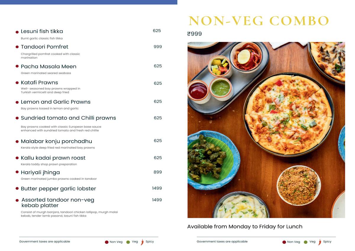 The Living Room menu