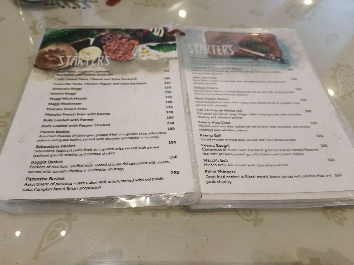 The Pot Belly menu