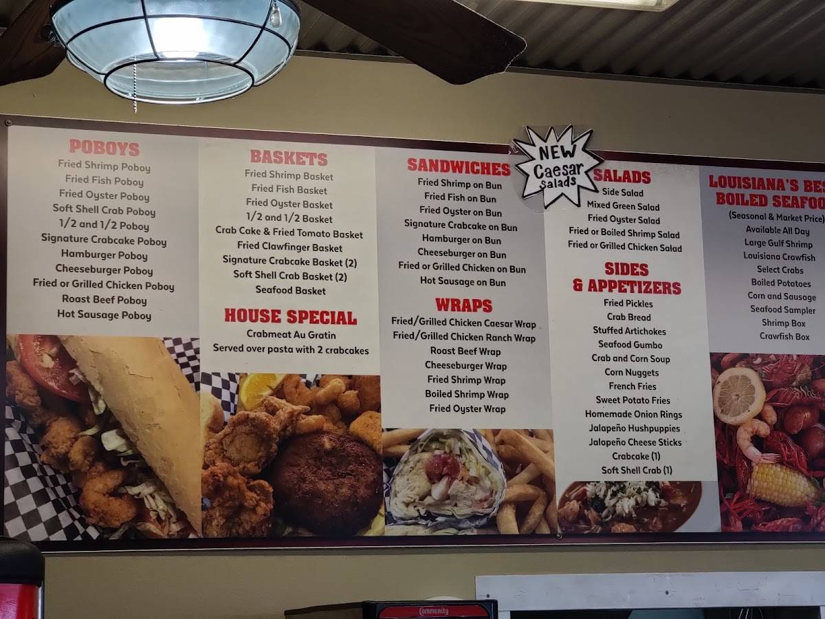 Menu at The Seafood Pot Destrehan restaurant, New Sarpy