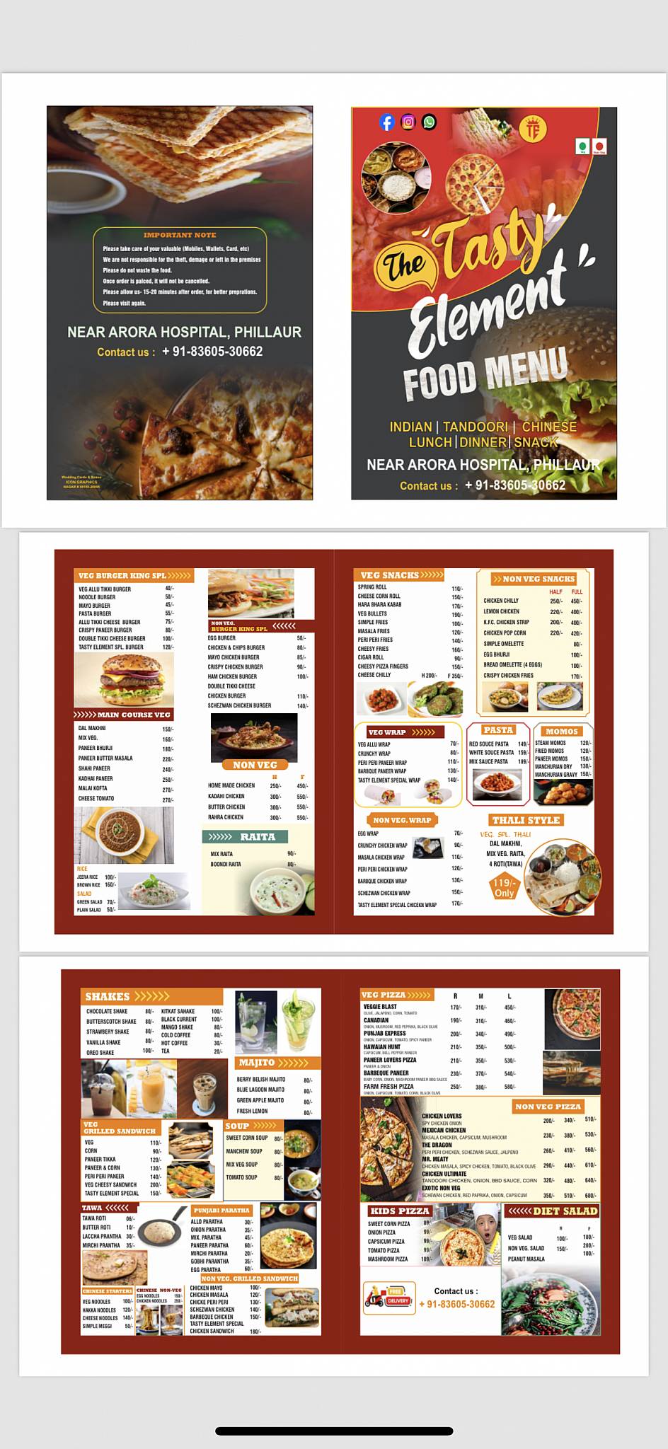 The Tasty Element menu