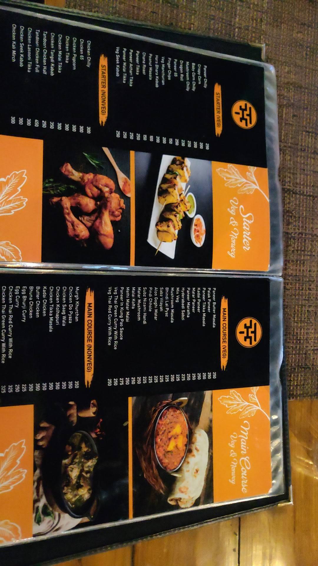 The corner house cafe menu