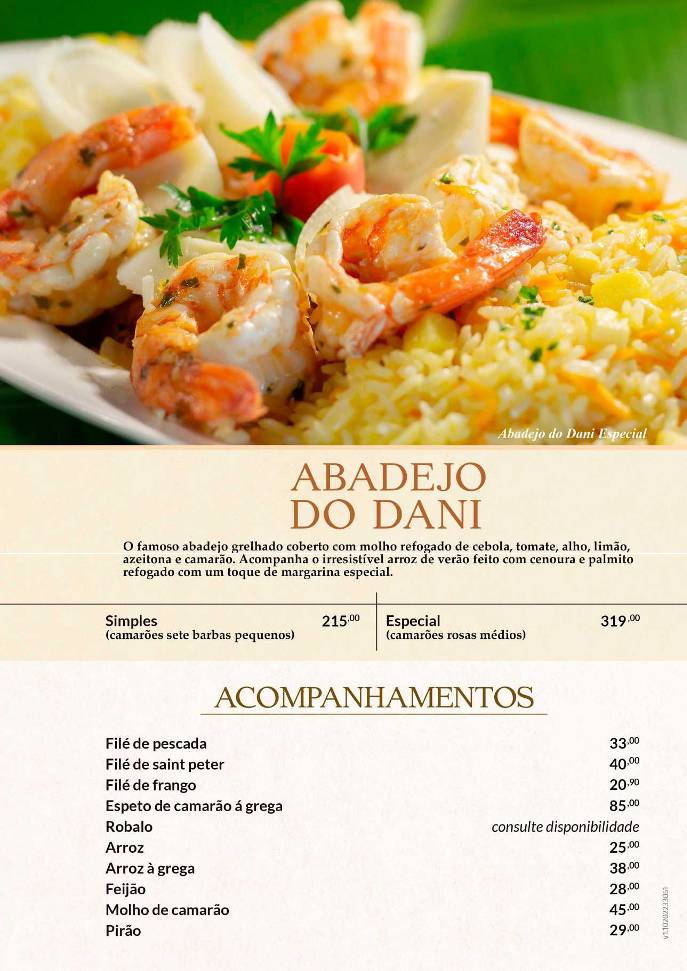 Restaurante Tia Lena cardápio