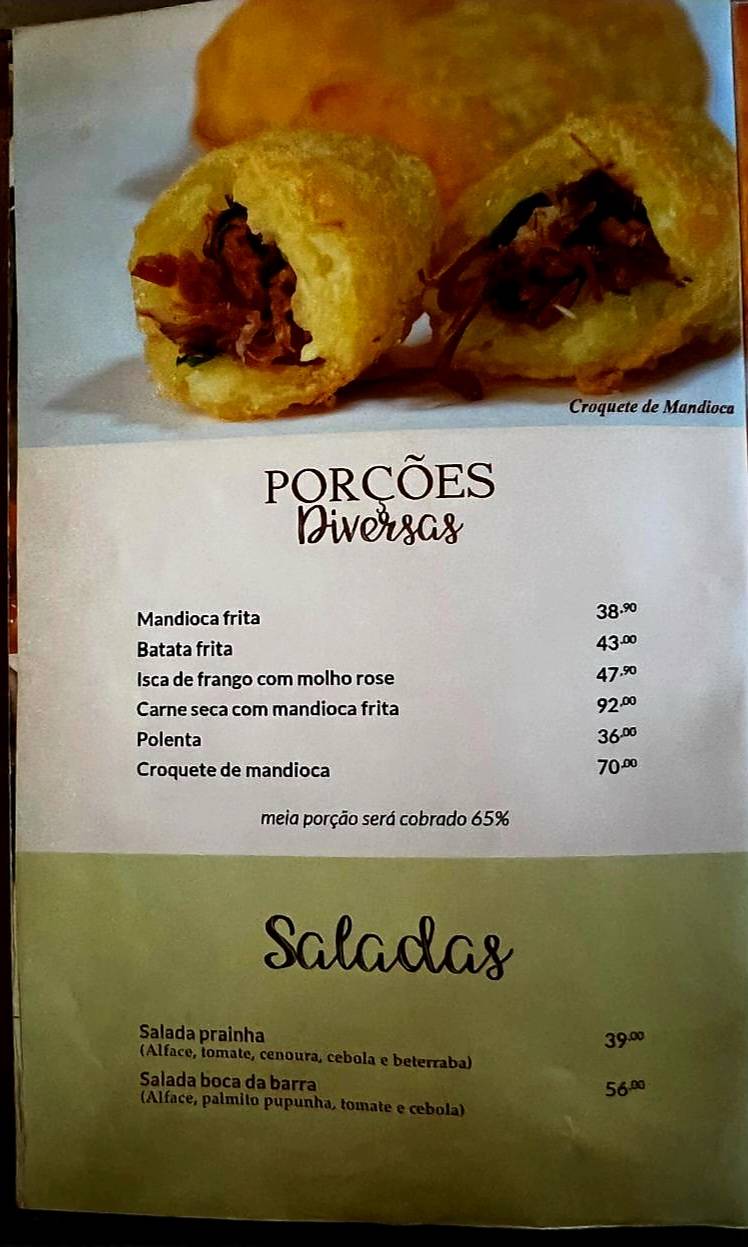 Restaurante Tia Lena cardápio