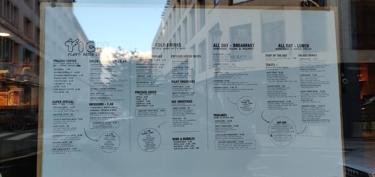Menu de Tich