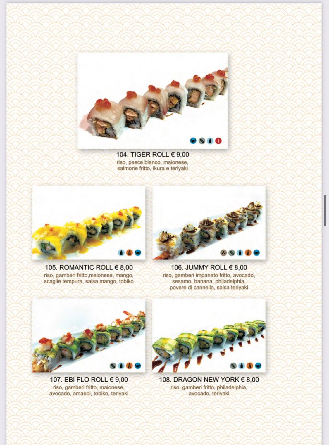 Menu di Tokyo Sushi Restaurant 