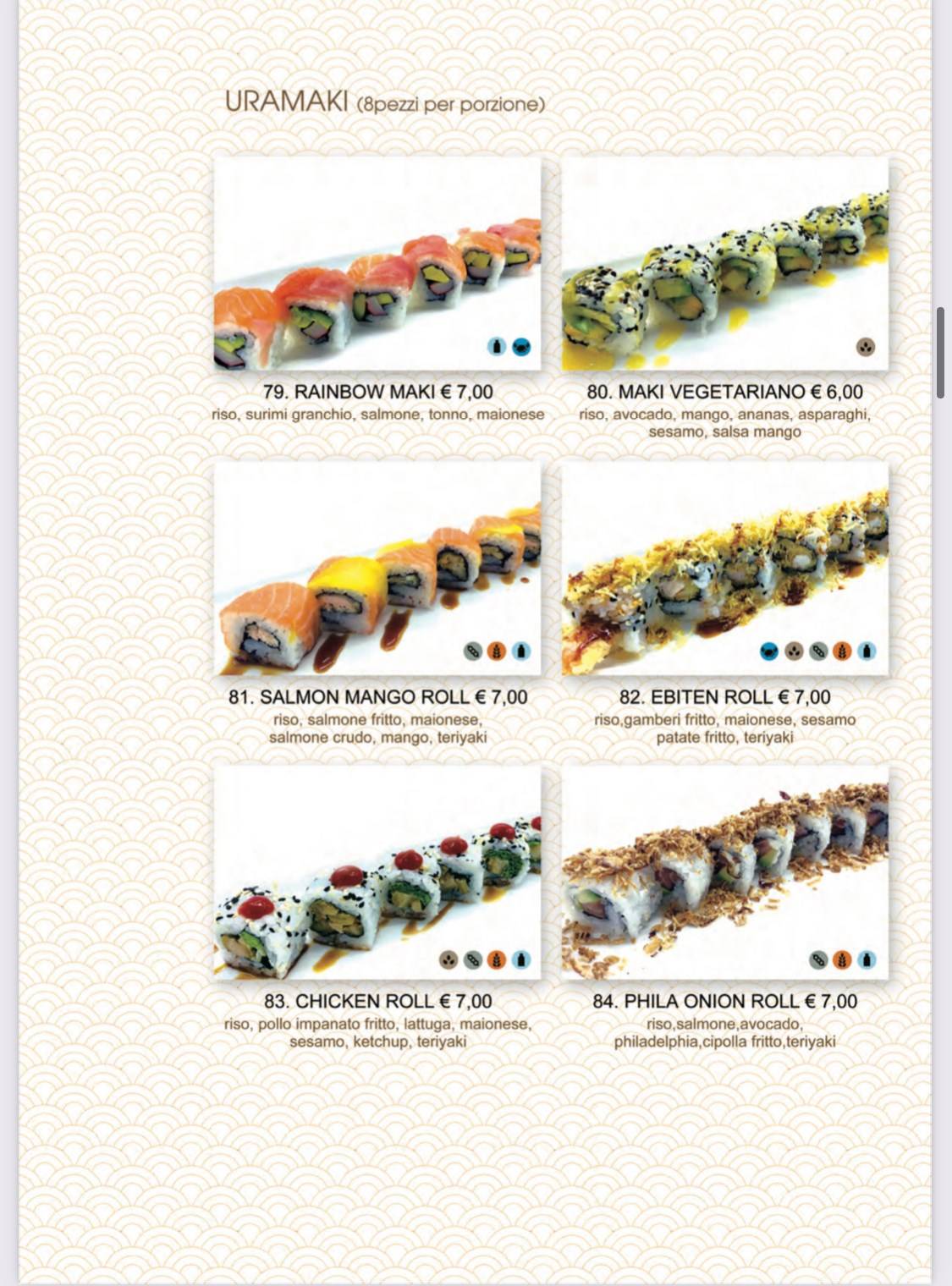 Menu di Tokyo Sushi Restaurant 