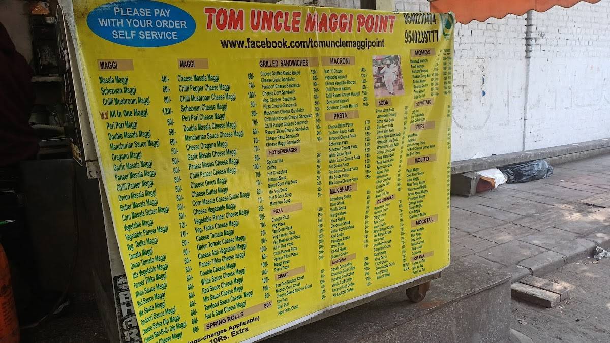 Tom Uncle Maggi Point menu