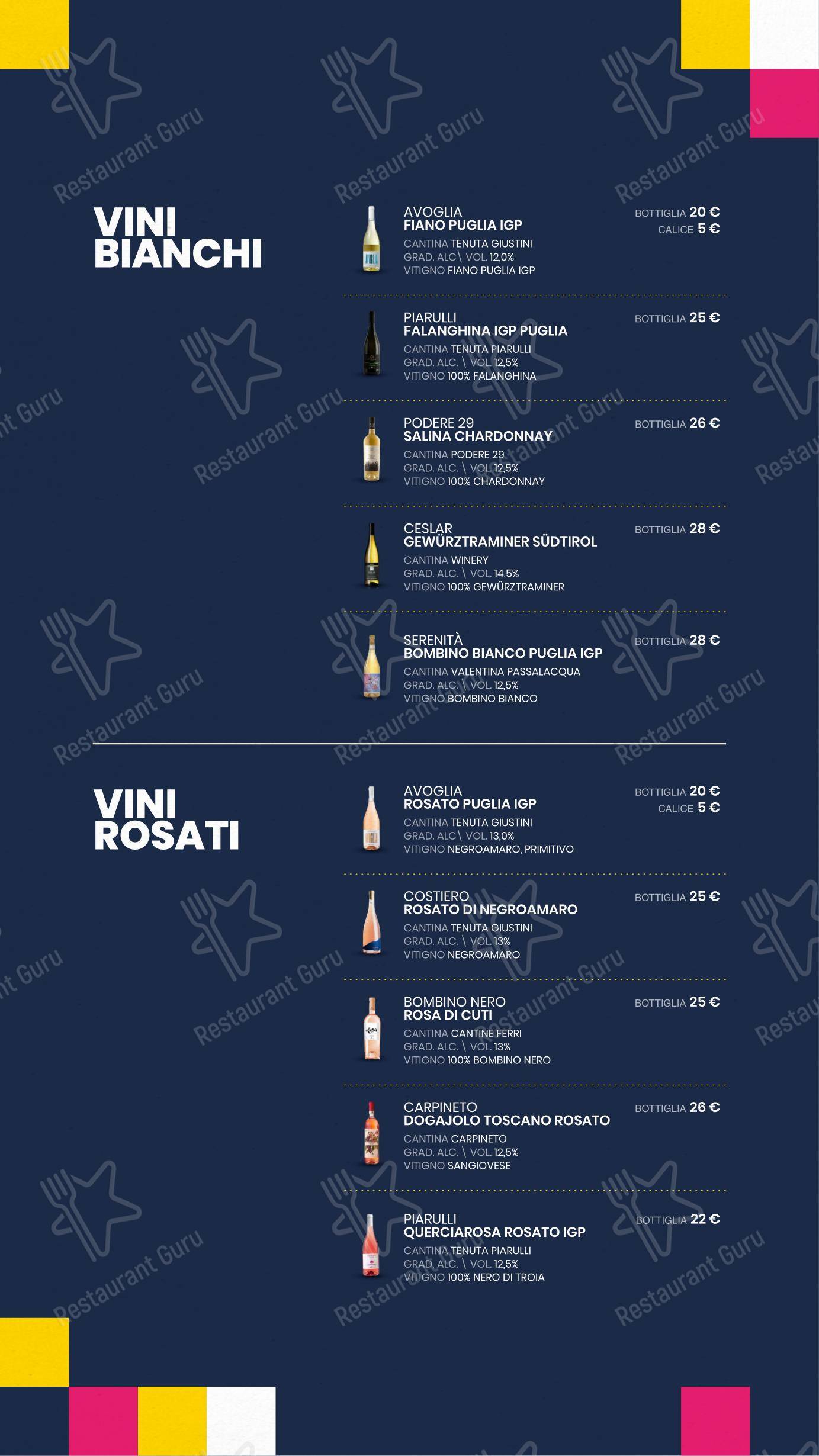 Menu di Torre Gavetone - Menu