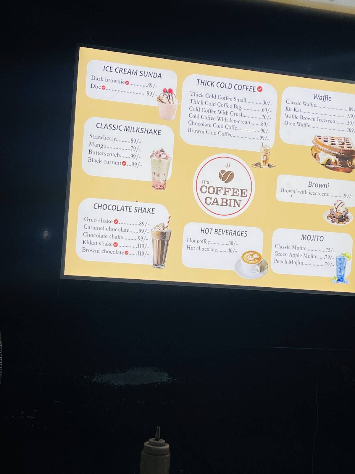 Toscano menu