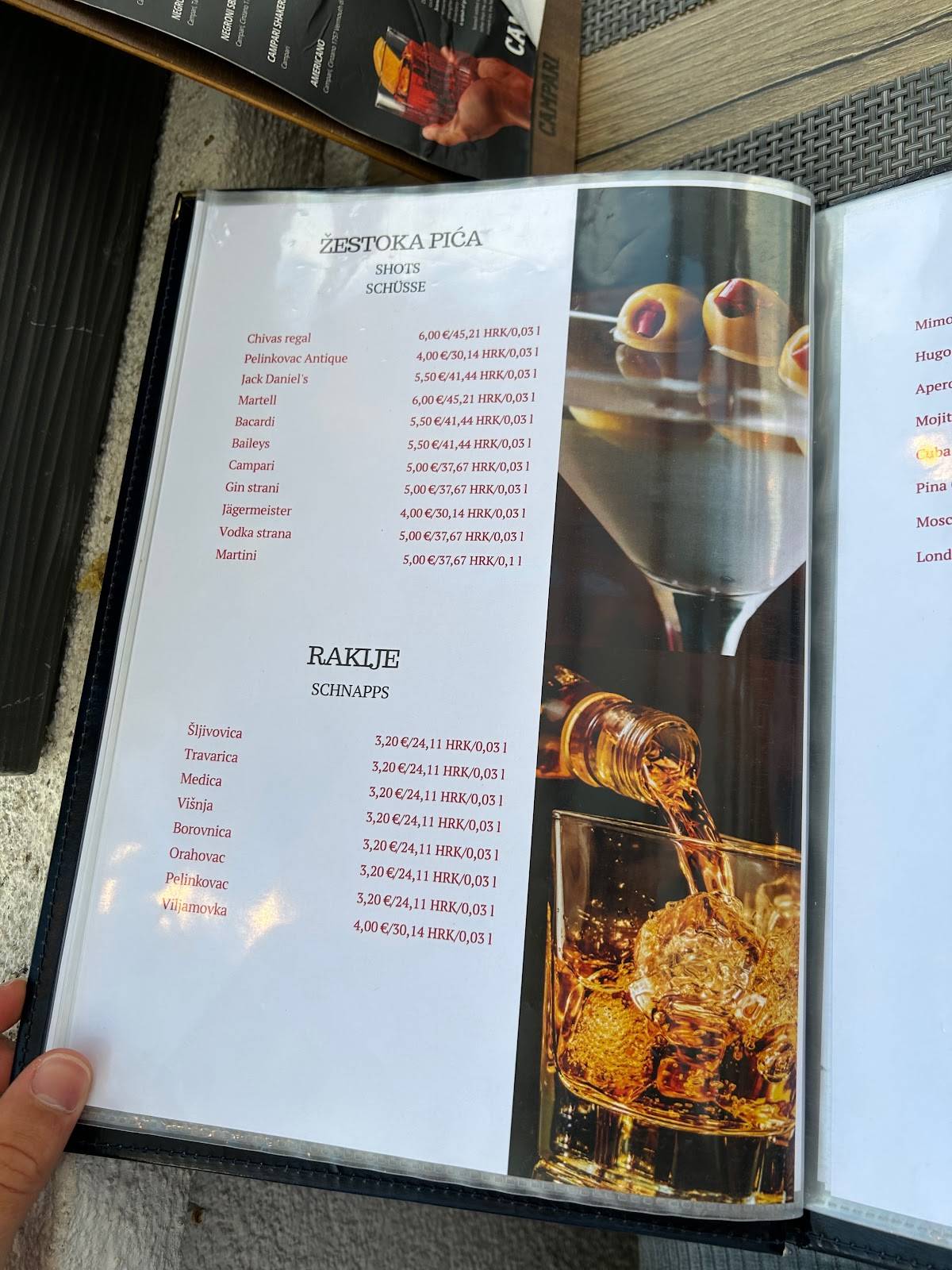 Menu di Trabakul 