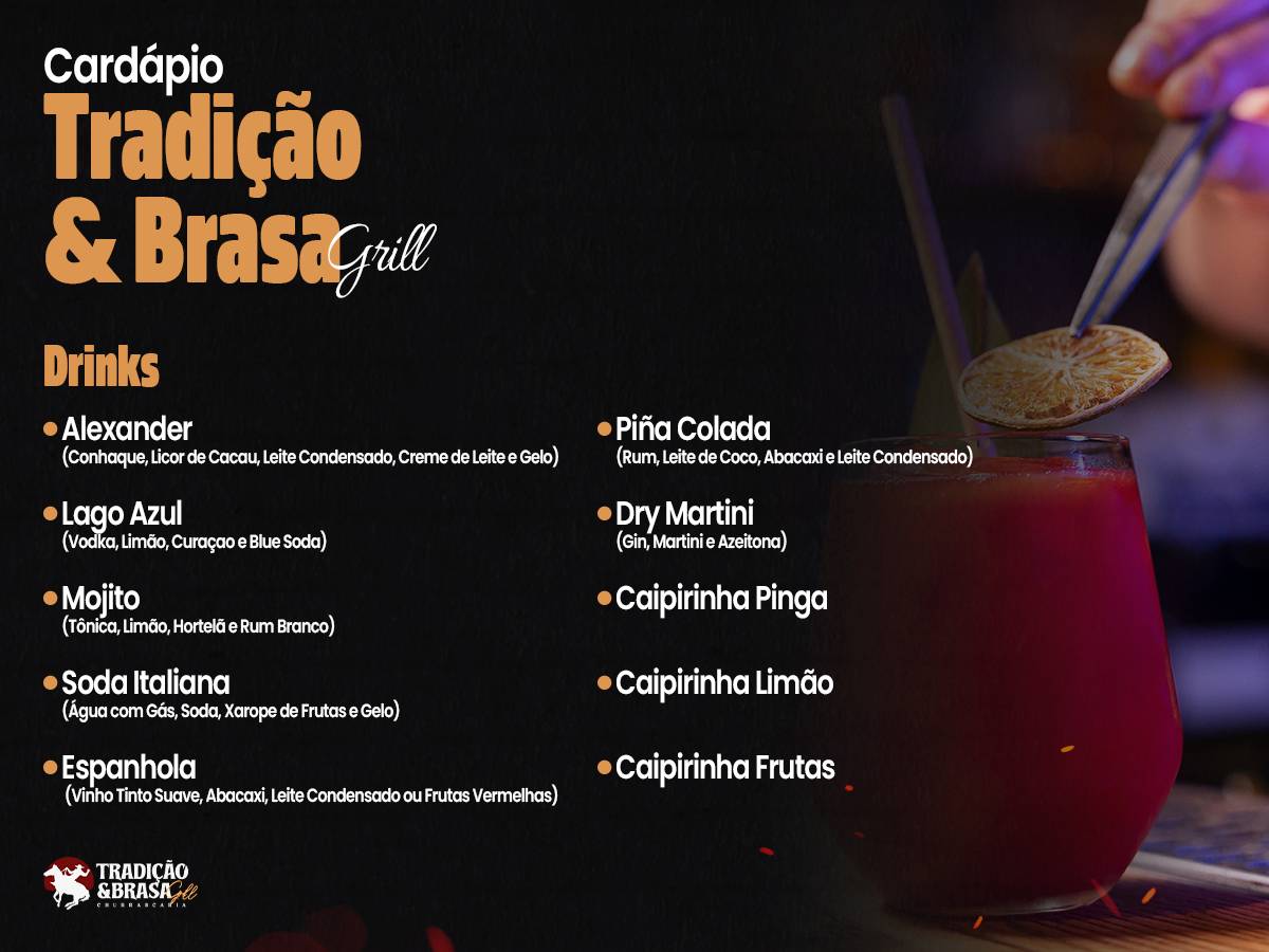 Tradição & Brasa Grill Churrascaria em Indaiatuba cardápio