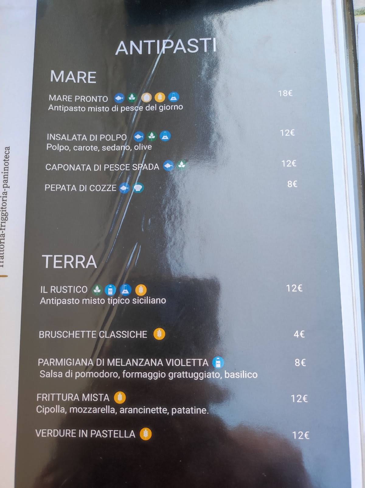 Menu di Trattoria La Dama 