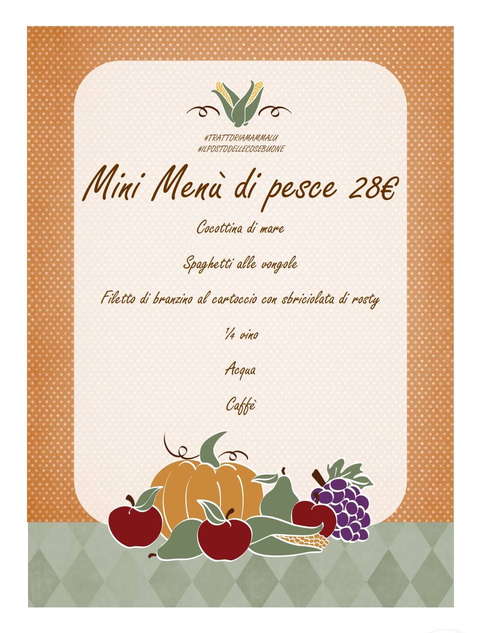 Menu di Trattoria Mammalu