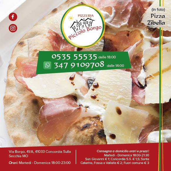 Menu di Trattoria Pizzeria Piccolo Borgo 