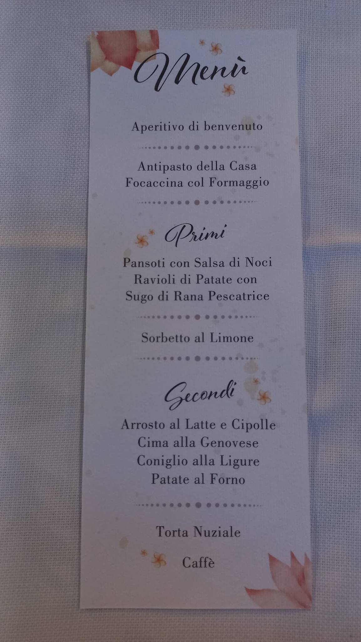 Menu di Trattoria Da Armando 