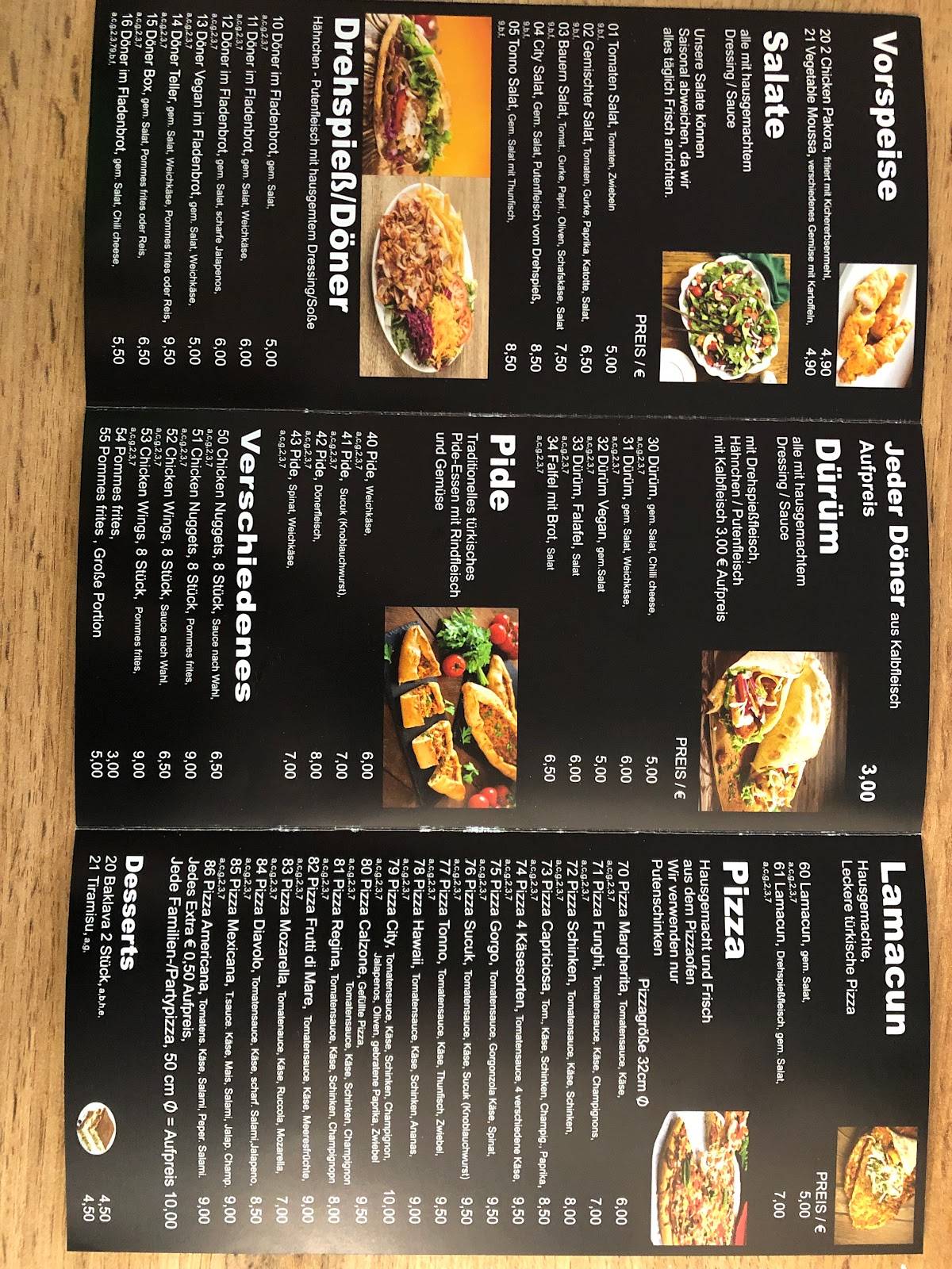 Speisekarte von CityGrill restaurant, Traunreut