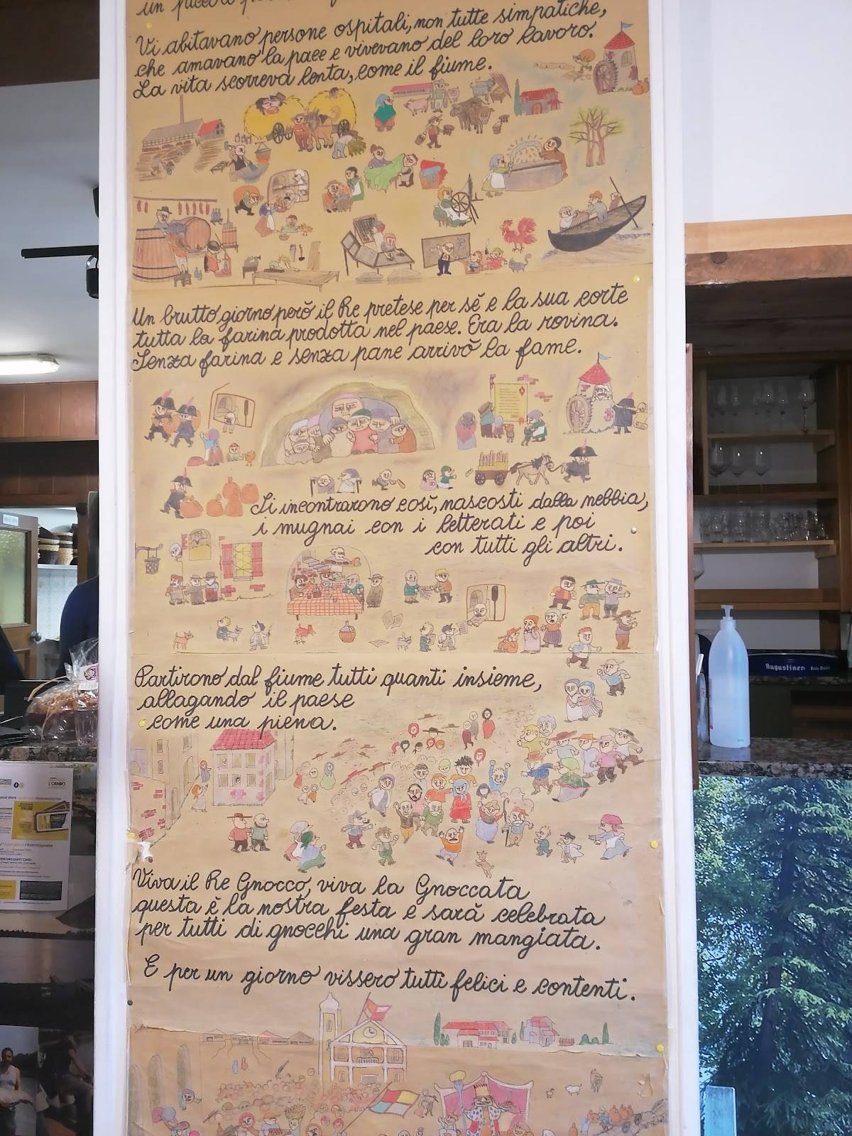 Menu at La Gnoccata restaurant, Trento, Via Ponte Alto