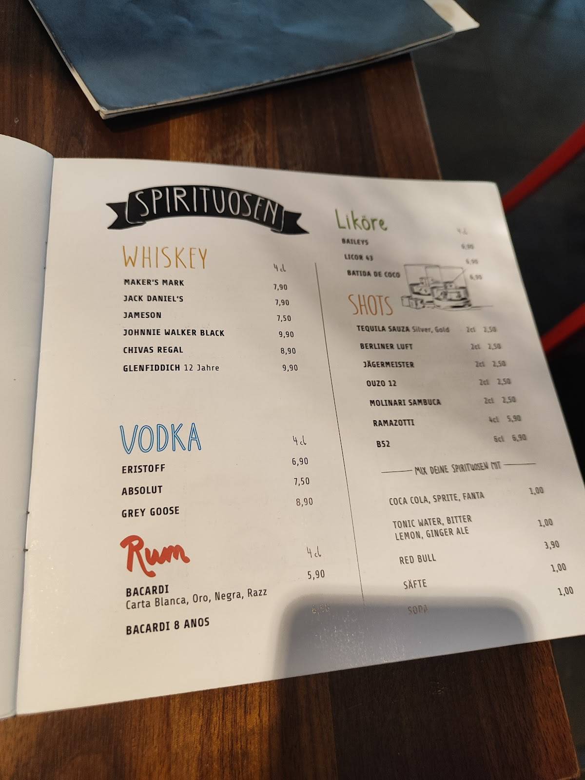 Menu de Türmchen