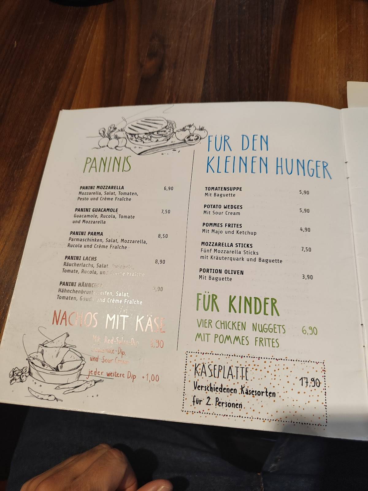 Menu de Türmchen