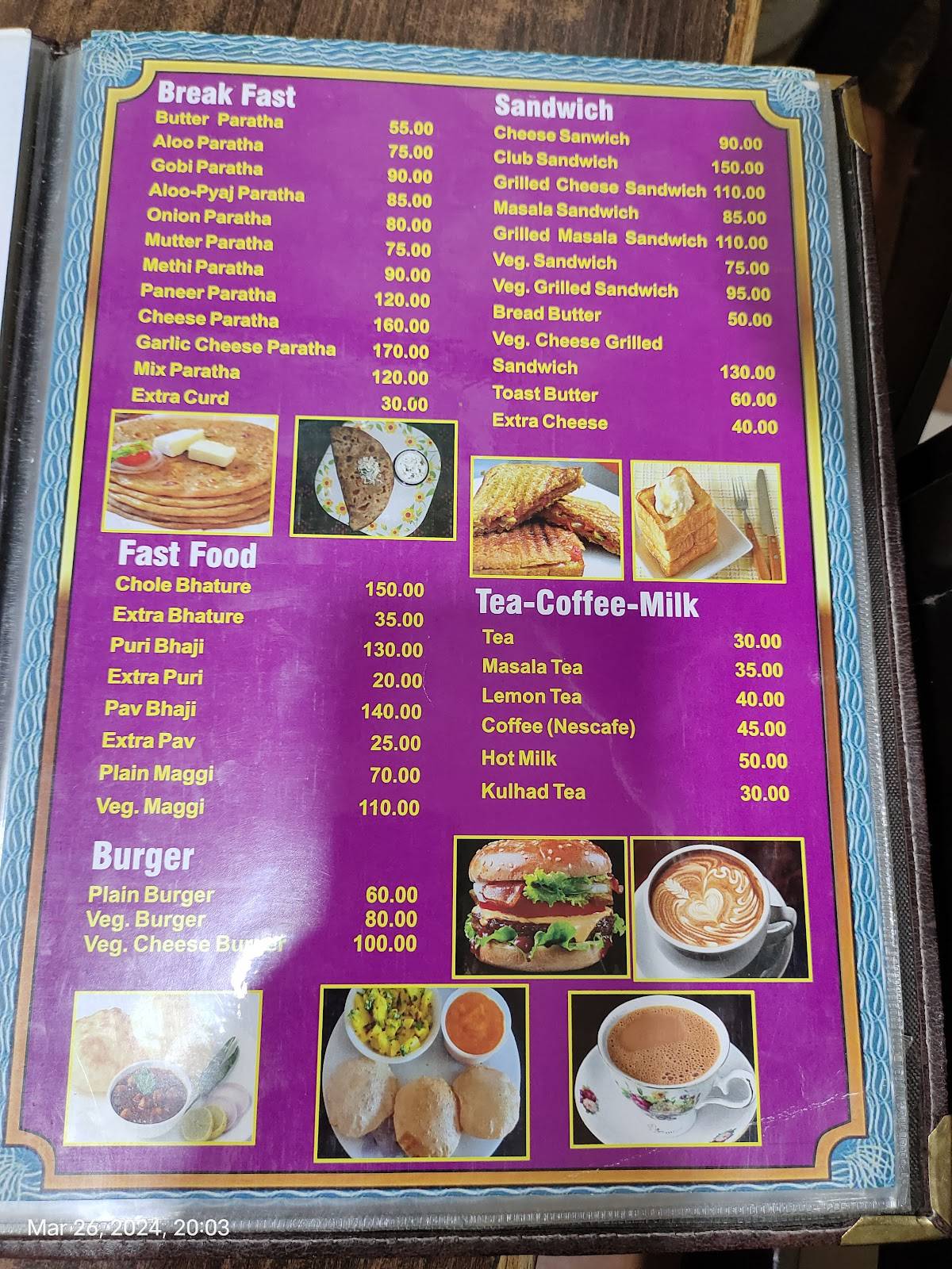 Ganesh Restaurant menu