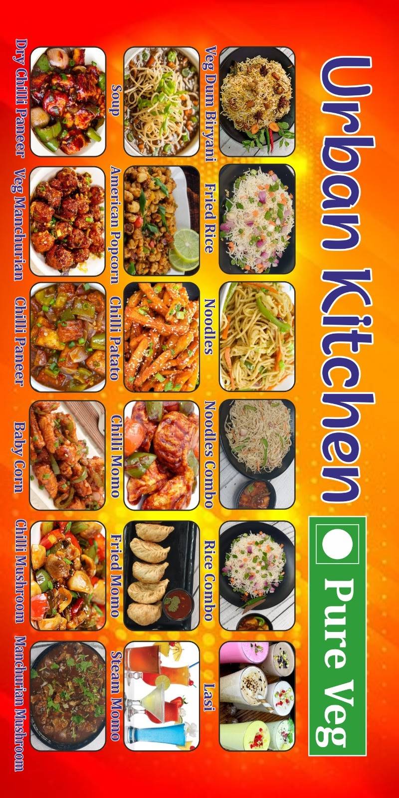 Urban Kitchen Pure Veg menu
