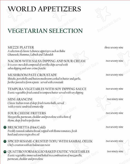 Meraki menu
