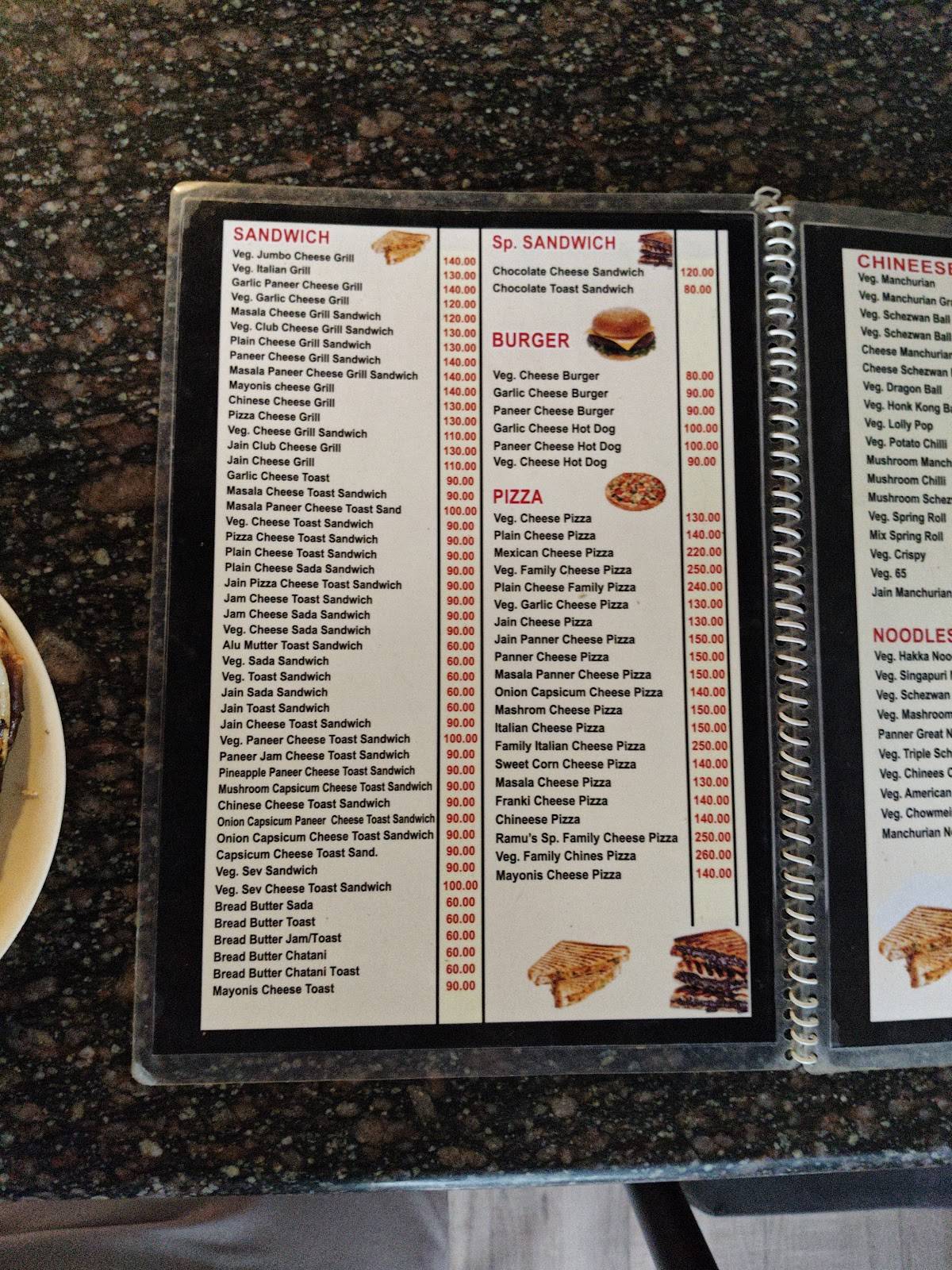 Ramus open house menu