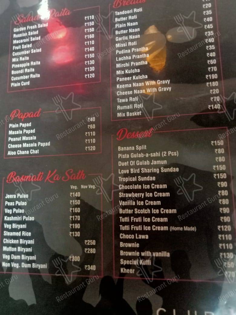 Check out the menu for Vee Food