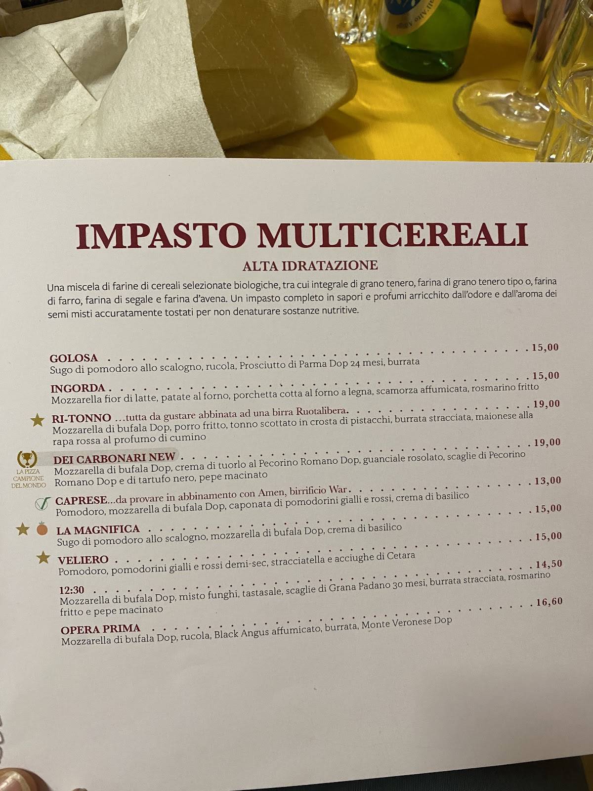 Menu di Forkette 