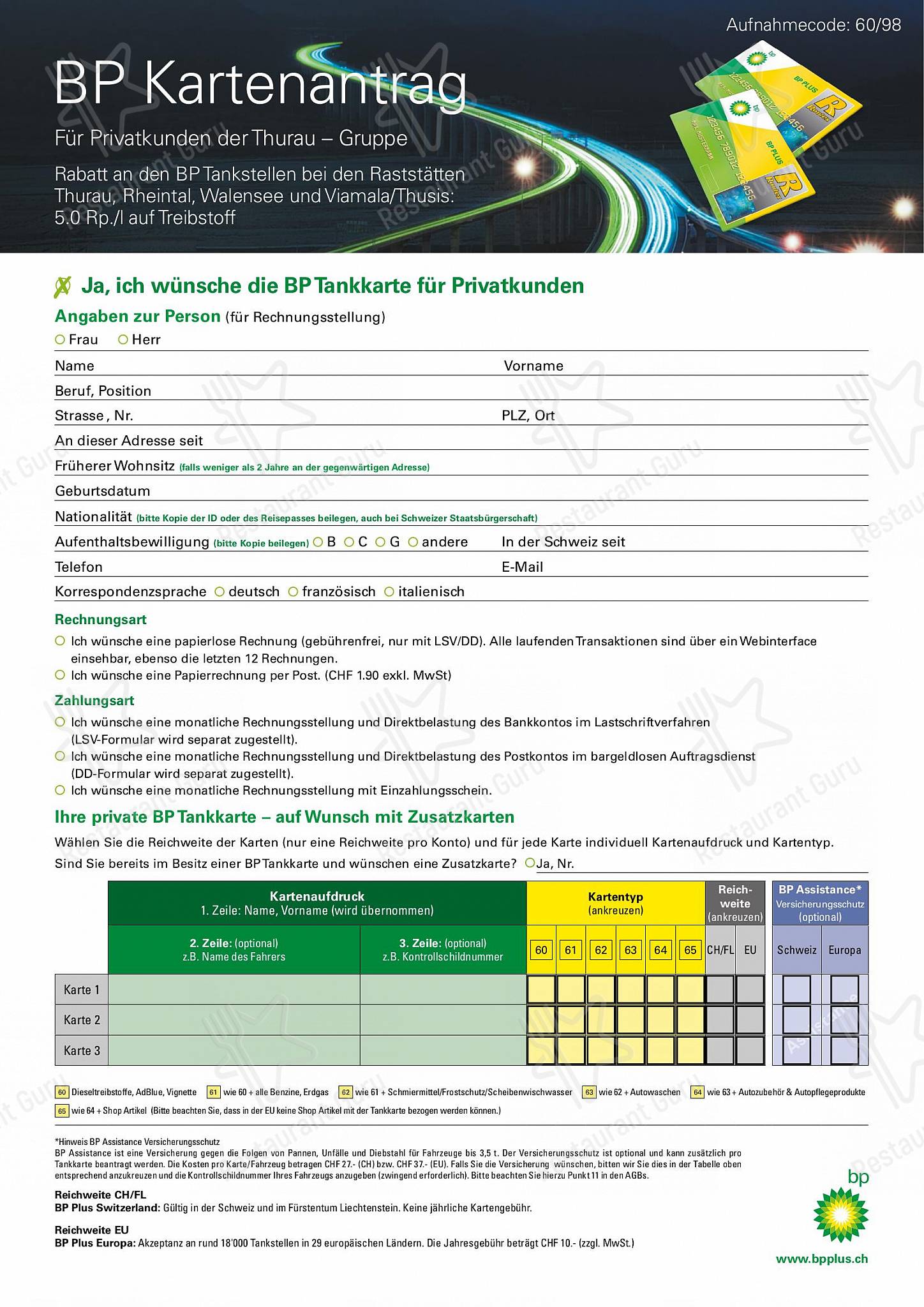 Menu di Viamala Raststatte Thusis AG - Menu