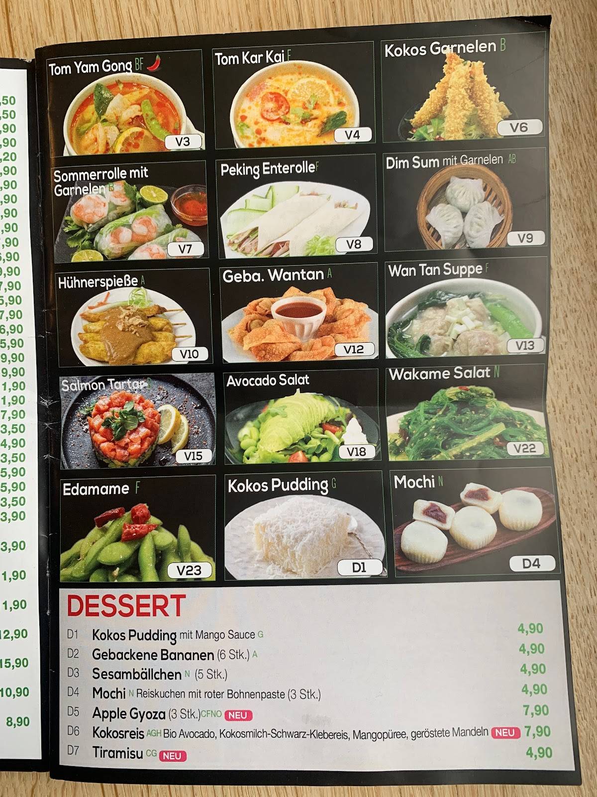 Speisekarte von EDO Restaurant, Wien