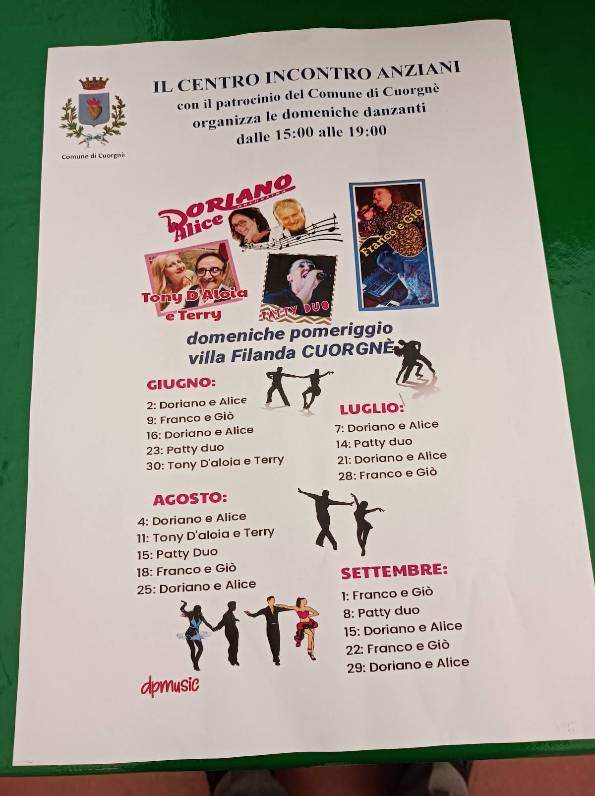 Menu di Villa Filanda 