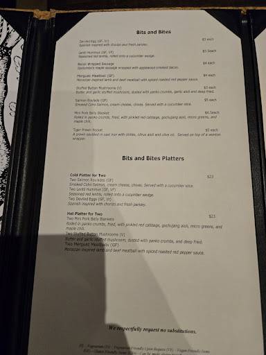 Menu de Vin Room Mission