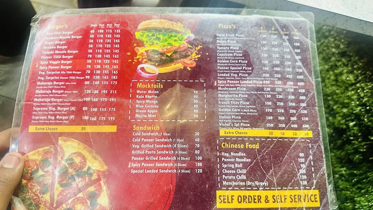 Vishal Foodiez menu