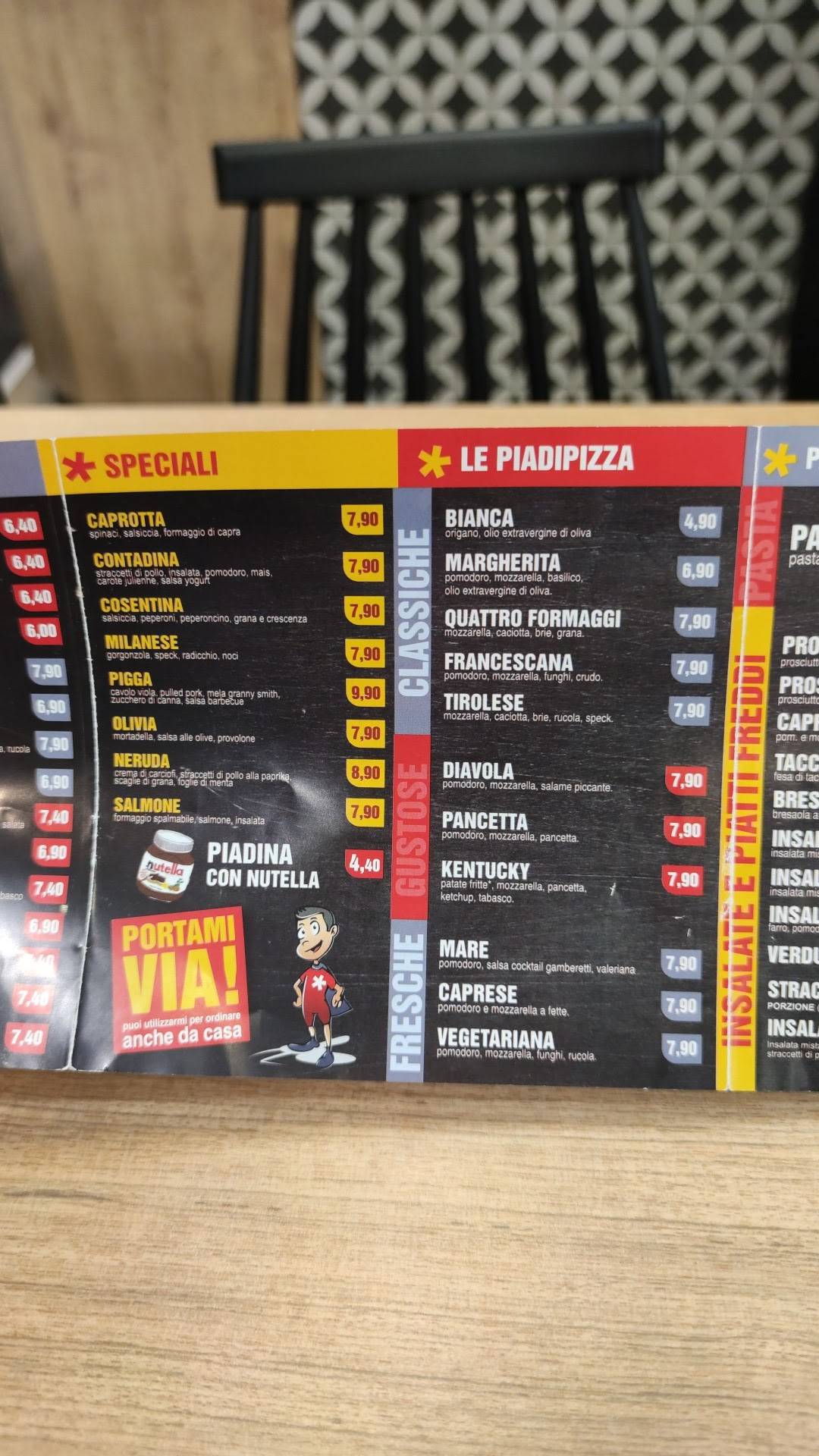 Menu di W-Style Caffè 
