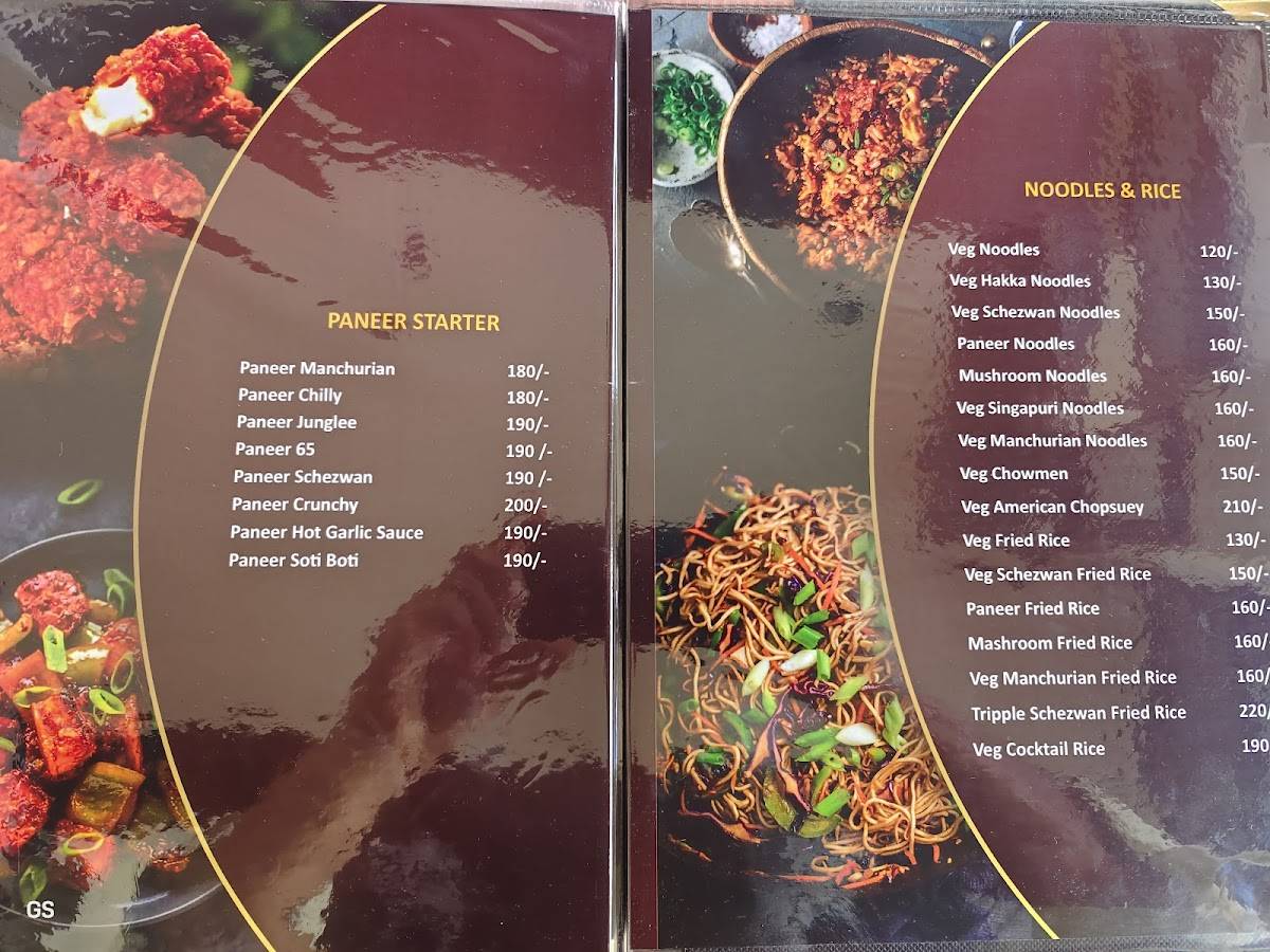 Food Corner menu
