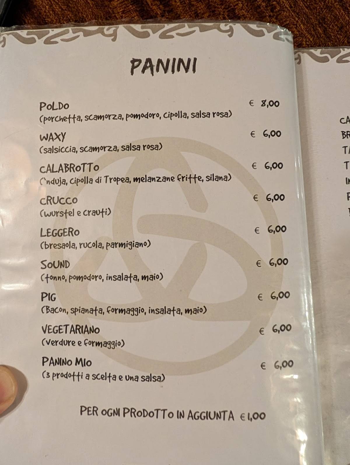 Menu di Waxy O'Connor 