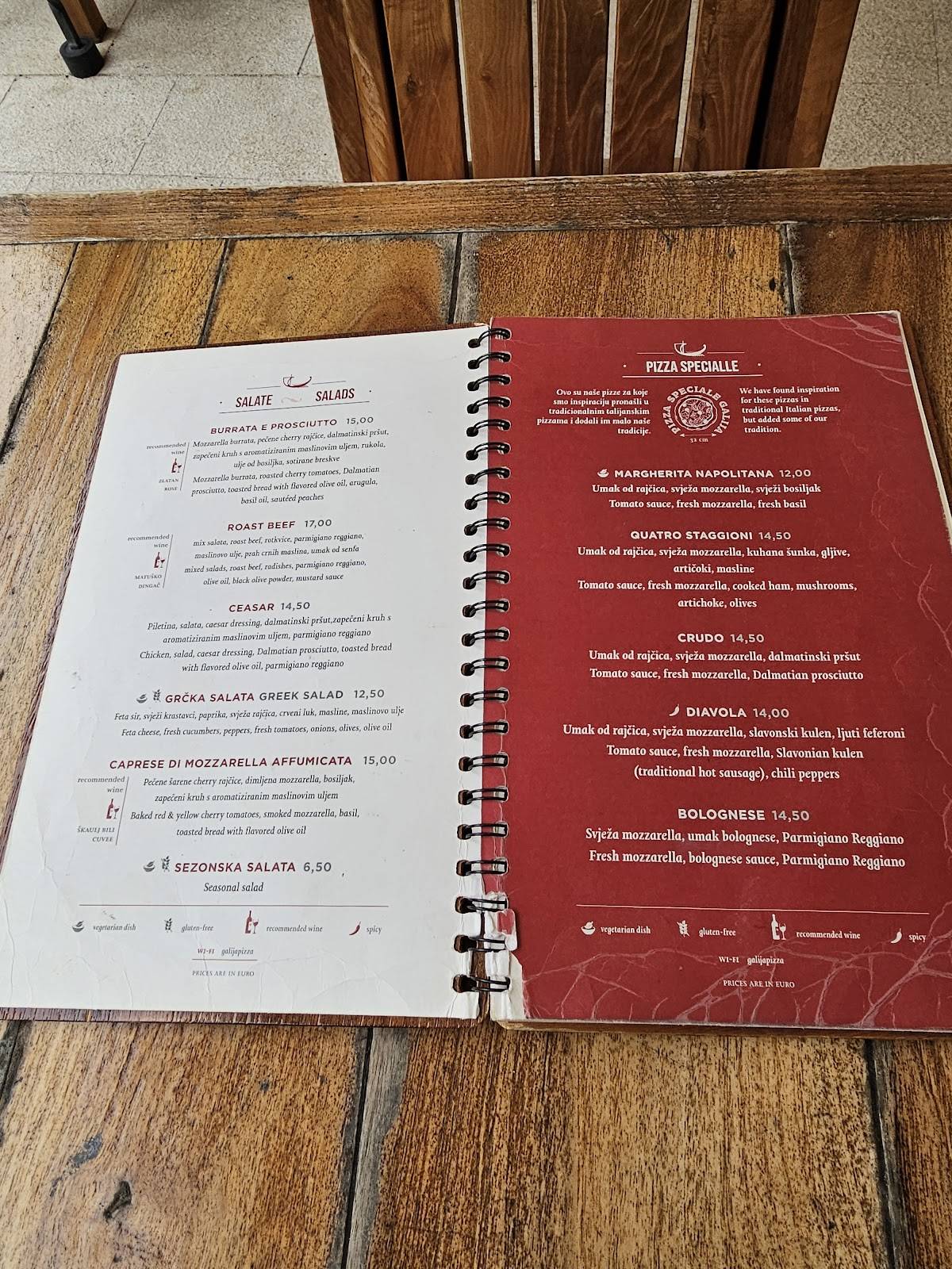 Menu di Wine Bar - Regina del Formaggio 