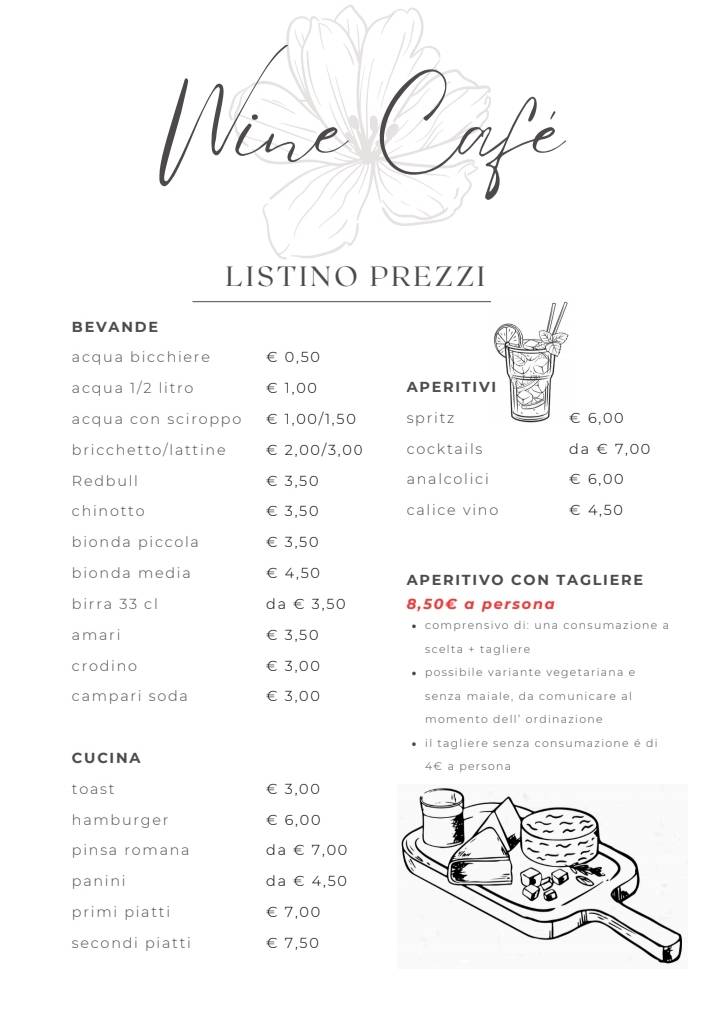 Menu di Wine Cafè 