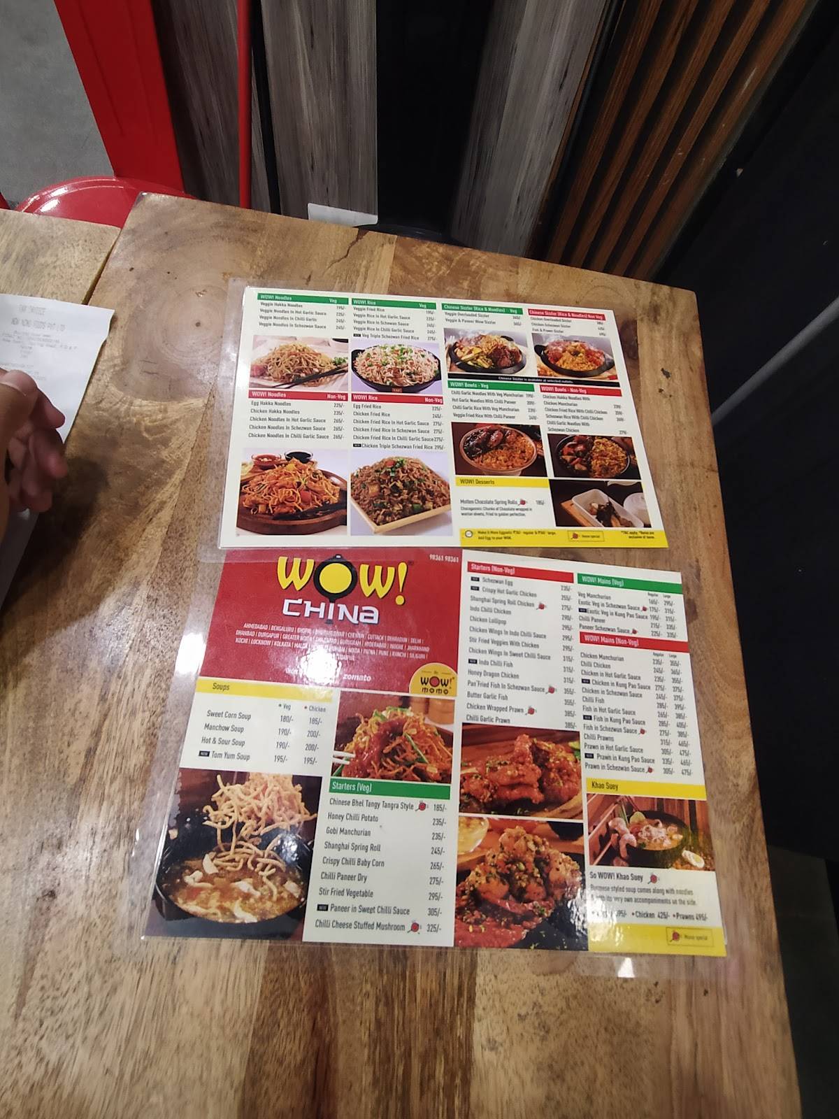 Wow! Momo menu