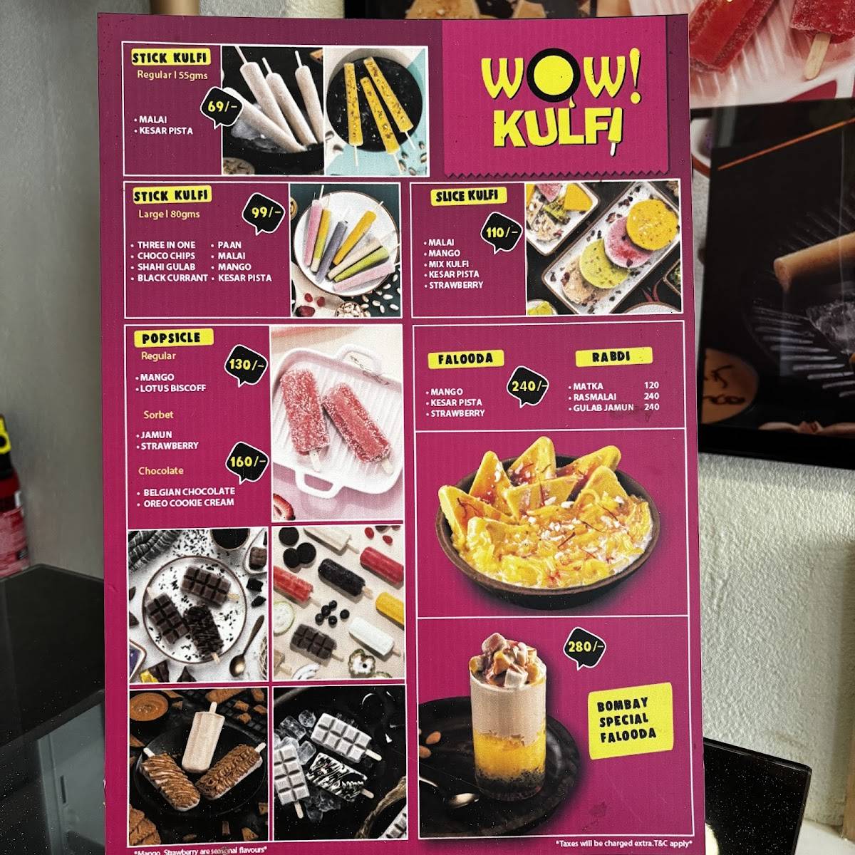Wow! Momo menu