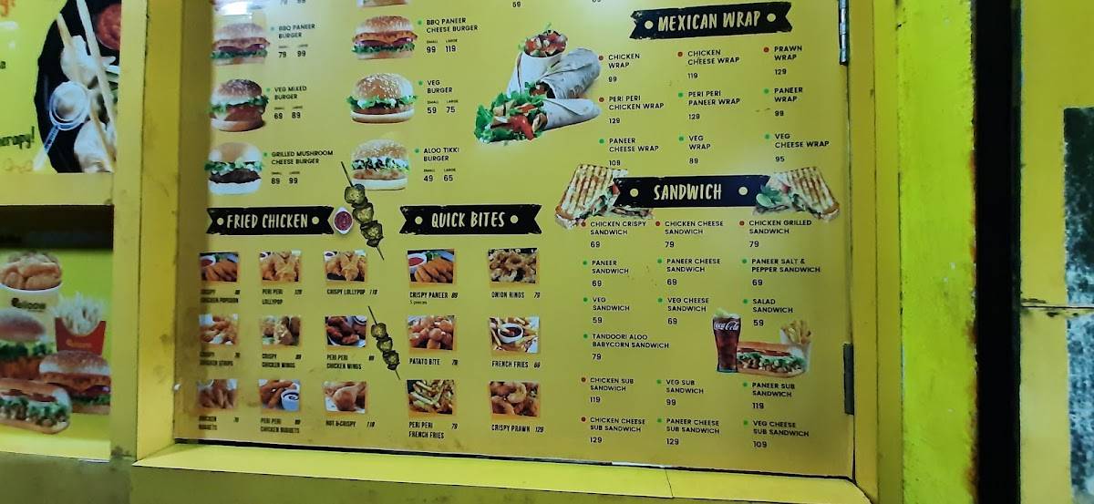 Yelloow menu