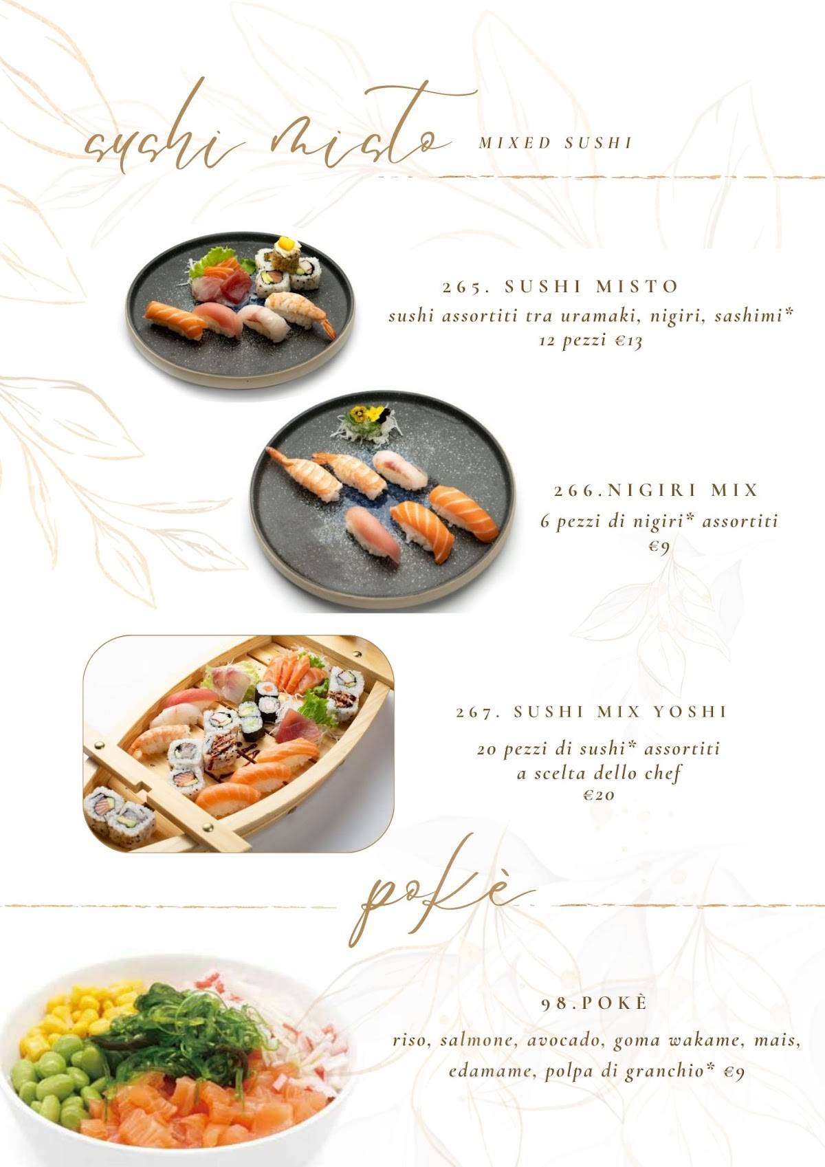 Menu di Yoshi 