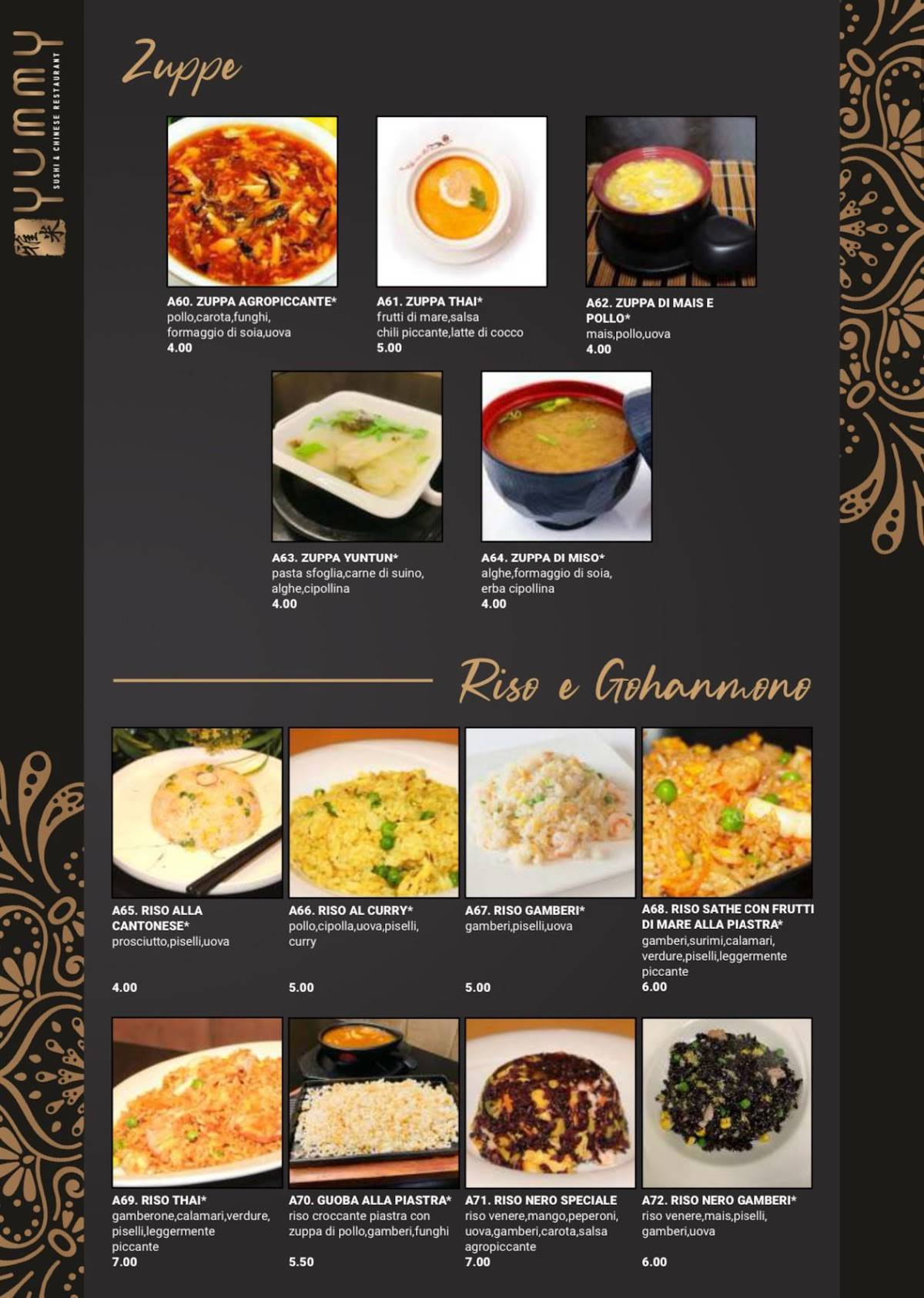 Menu di Yummy Ristorante 