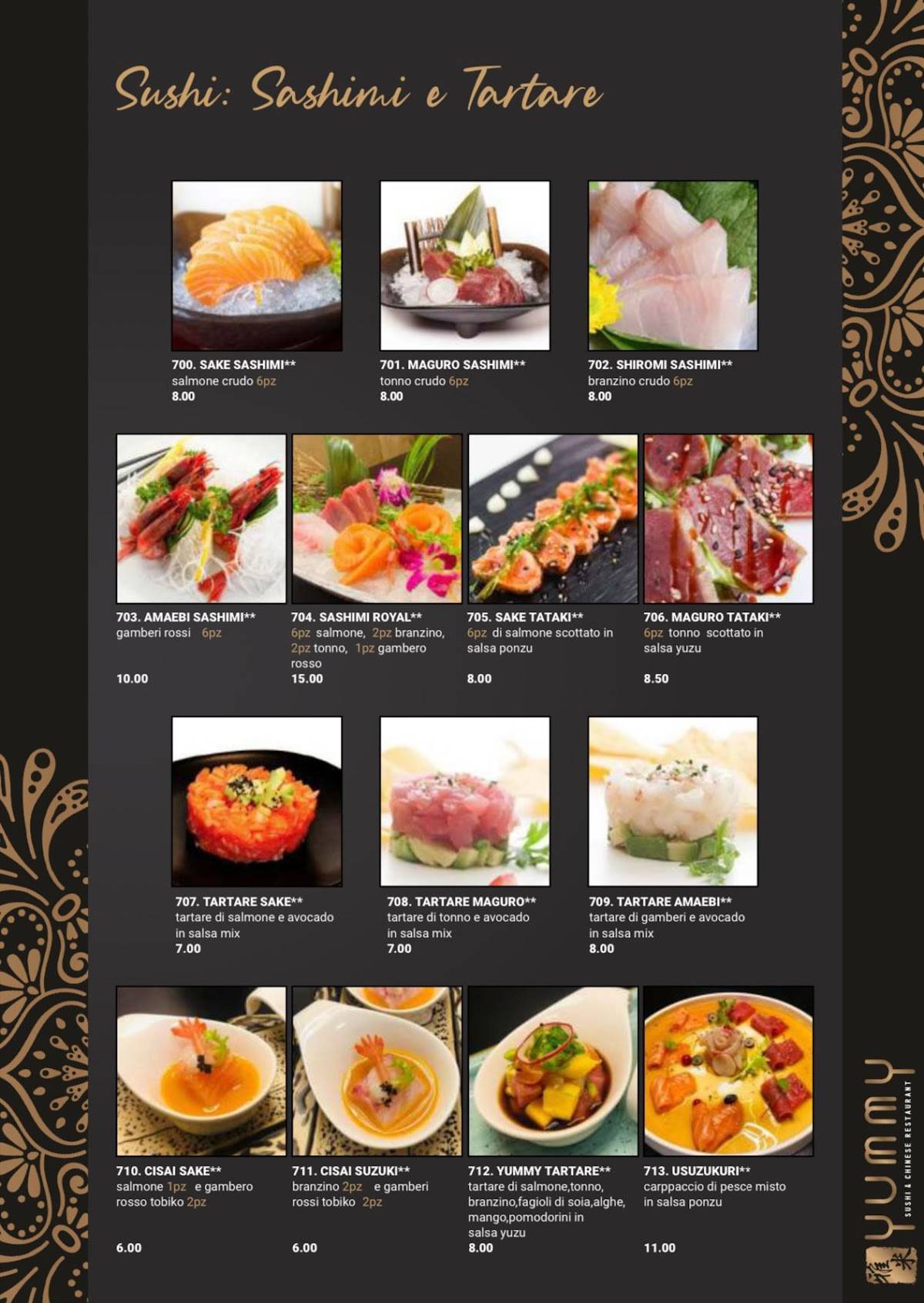 Menu di Yummy Ristorante 