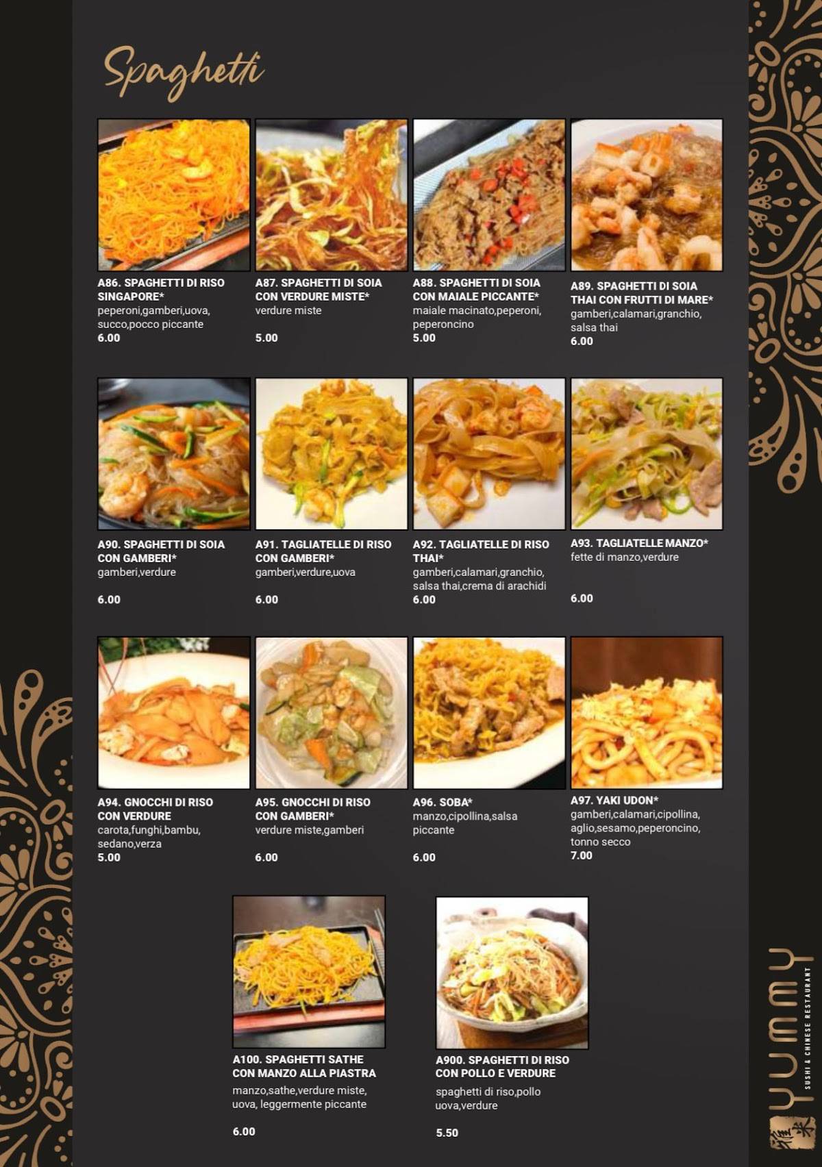 Menu di Yummy Ristorante 