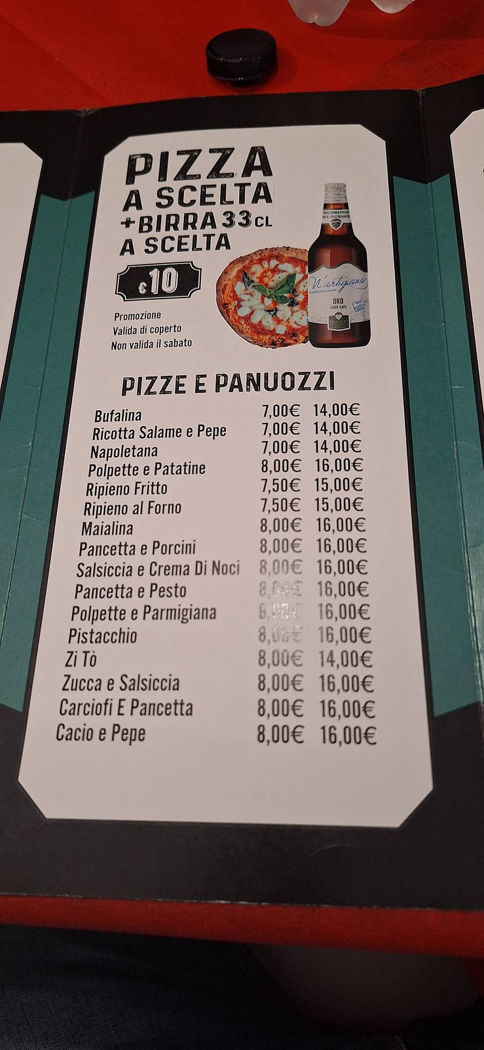 Menu di ZI TO' 