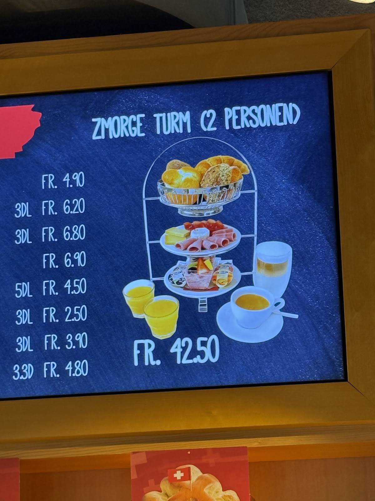 Menu di ZUMBACH 