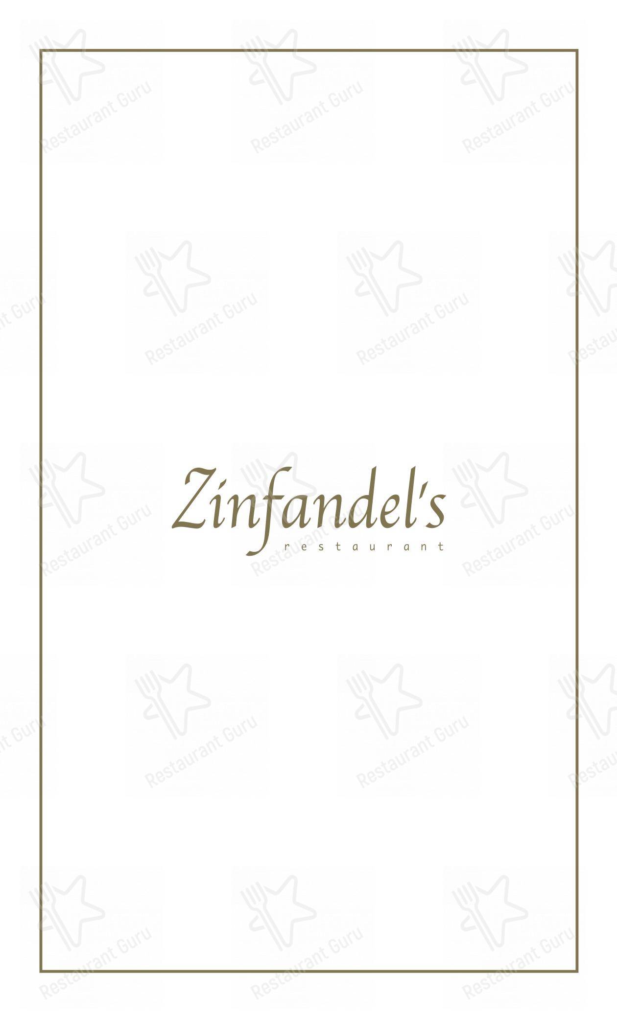 Menu bar per Zinfandel's Restaurant in Zagabria