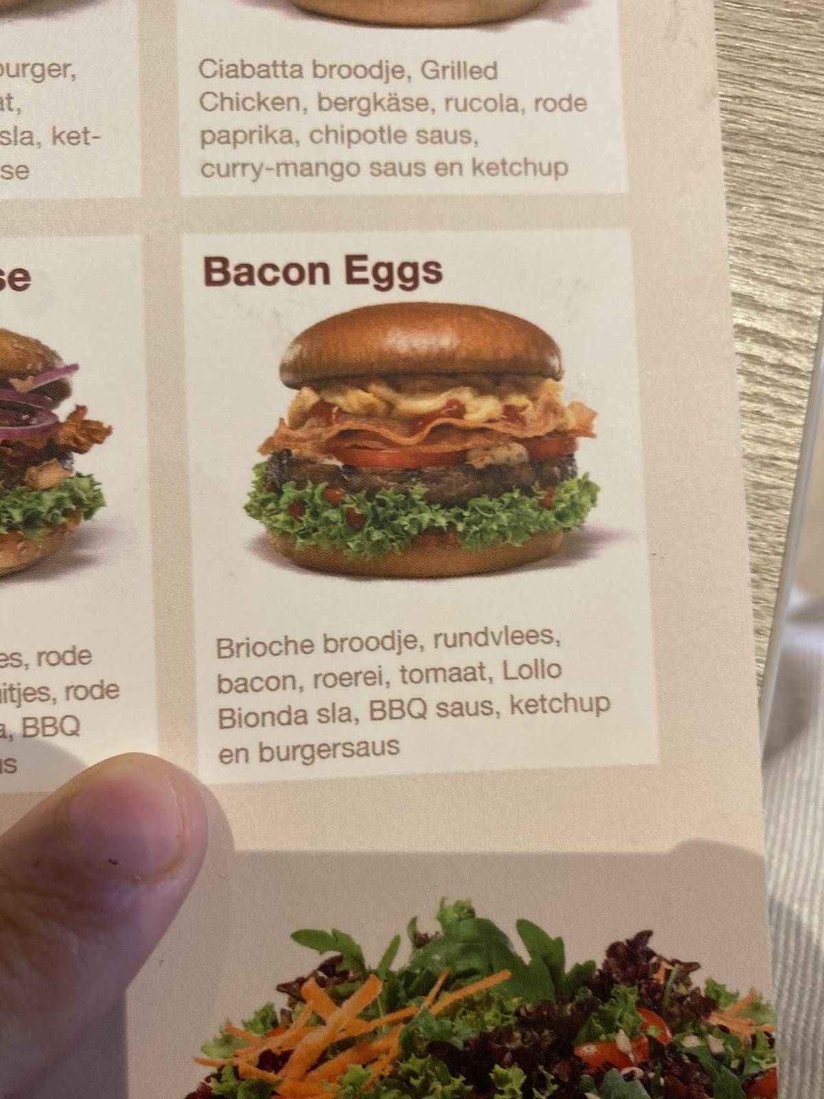 Menu de burgerme Ede